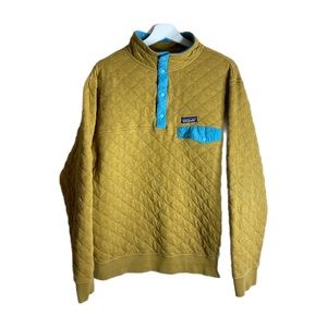 Patagonia quilted snap t sweater